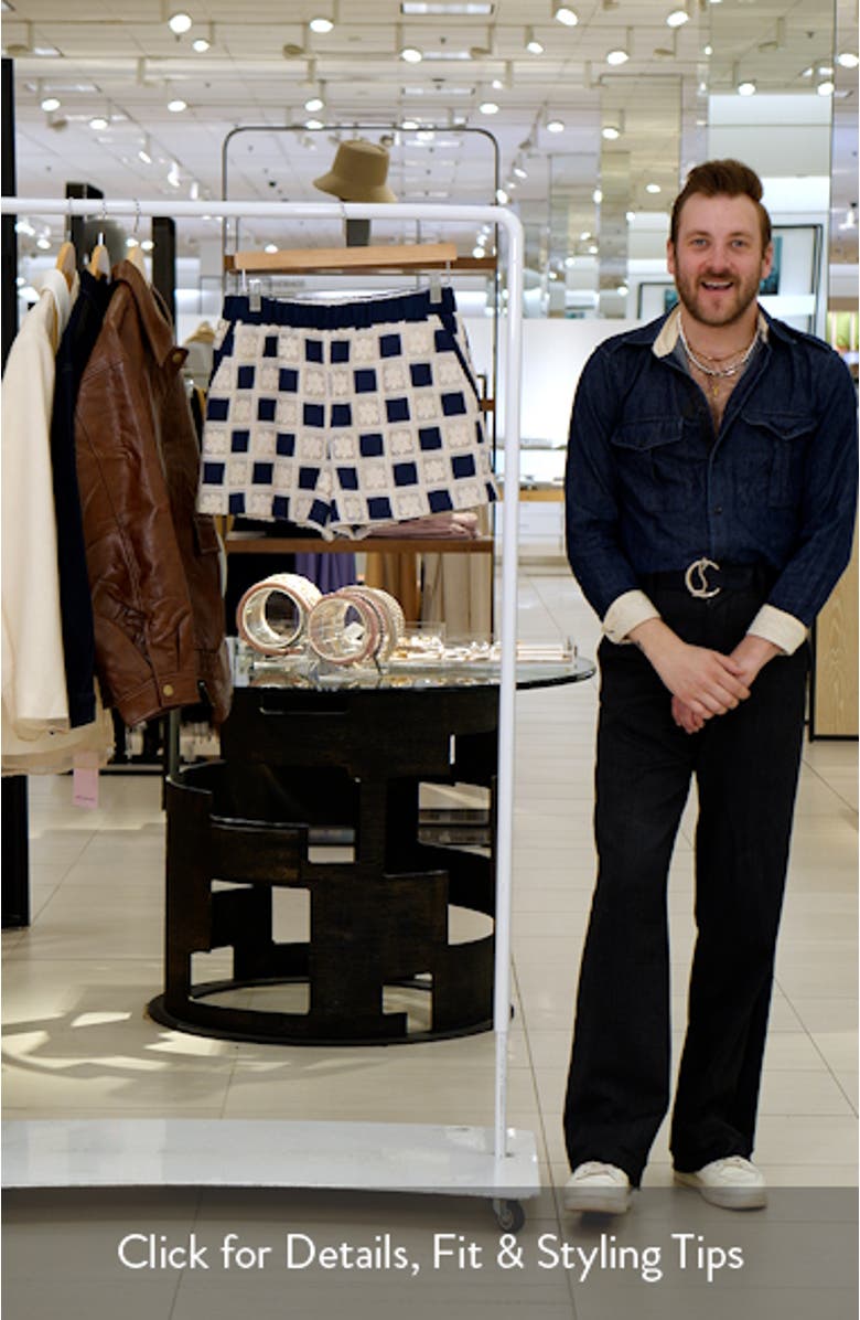 Crocket Crochet Patchwork Shorts, sales video thumbnail