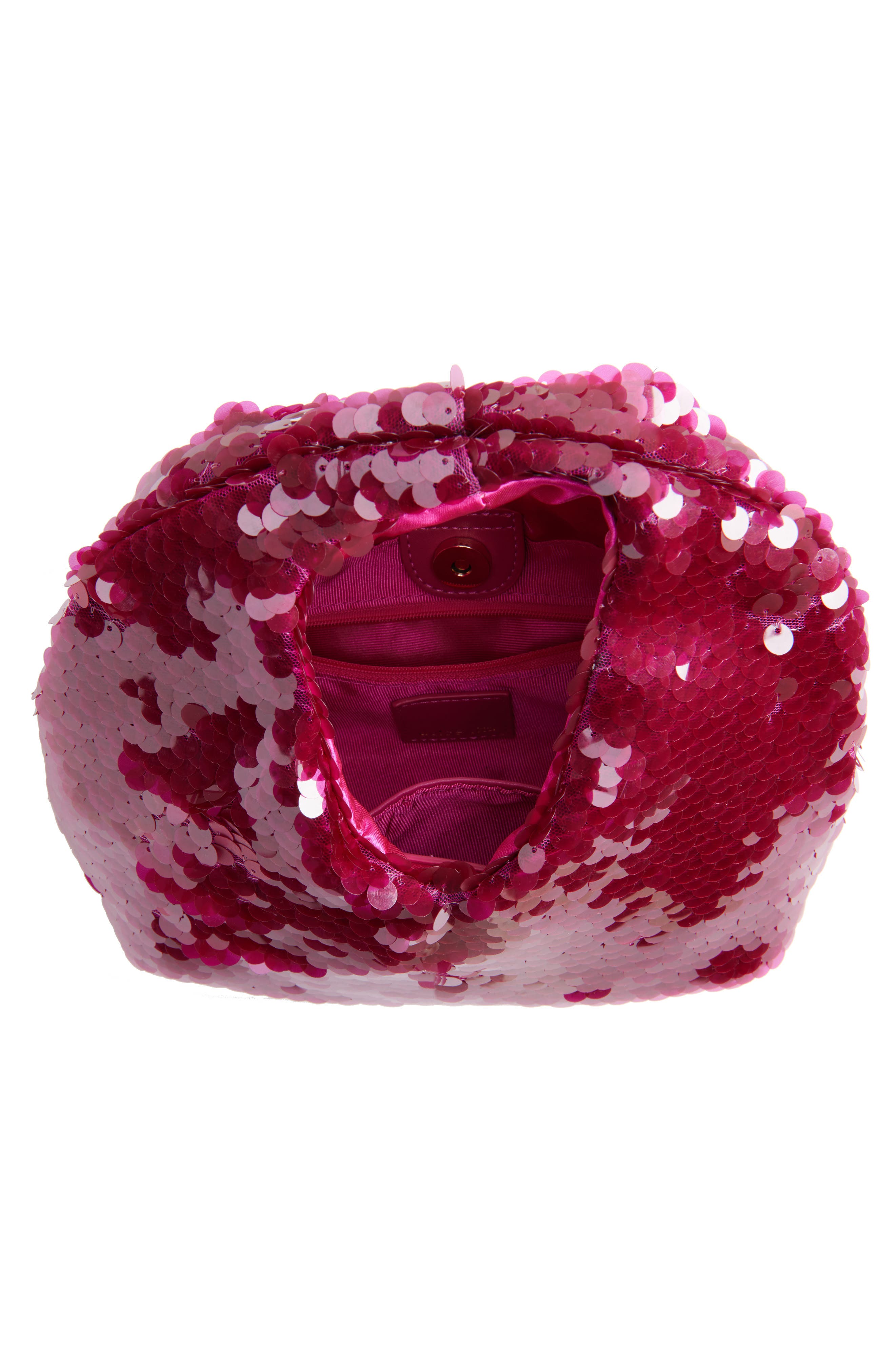 Dahlia Sequin Shoulder Bag, Alternate, color, FUCHSIA