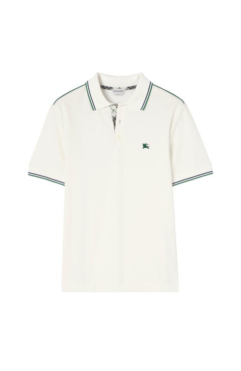 Cotton Blend Tennis Polo Shirt