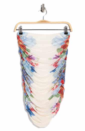 Alice + Olivia Kennah Ruched Midi Skirt
