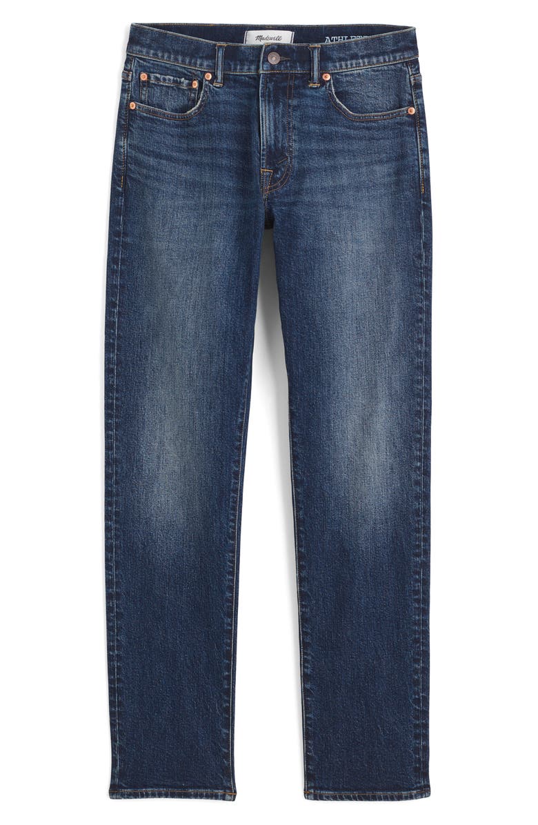 Madewell Athletic Slim Jeans, Alternate, color, Danden Wash
