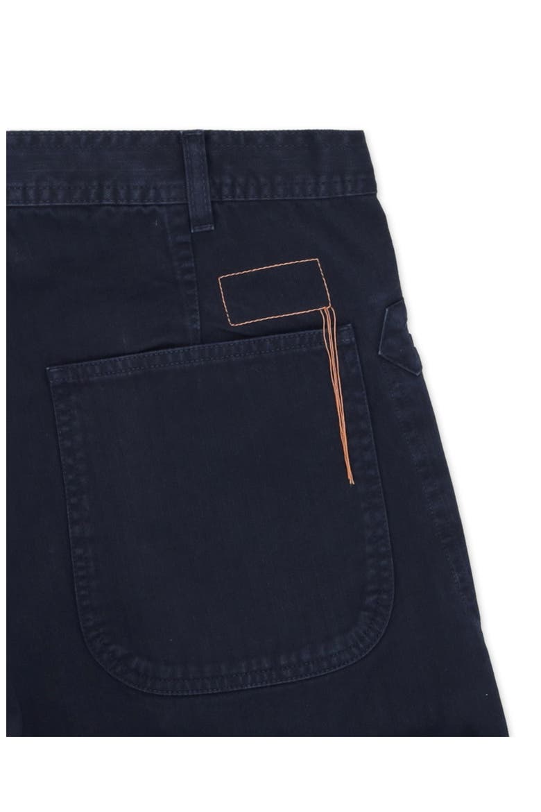 Herringbone Cotton Trousers, Alternate, color, Blue