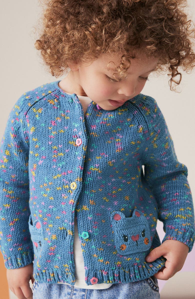 NEXT Kids' Cat Pocket Cardigan, Alternate, color,
