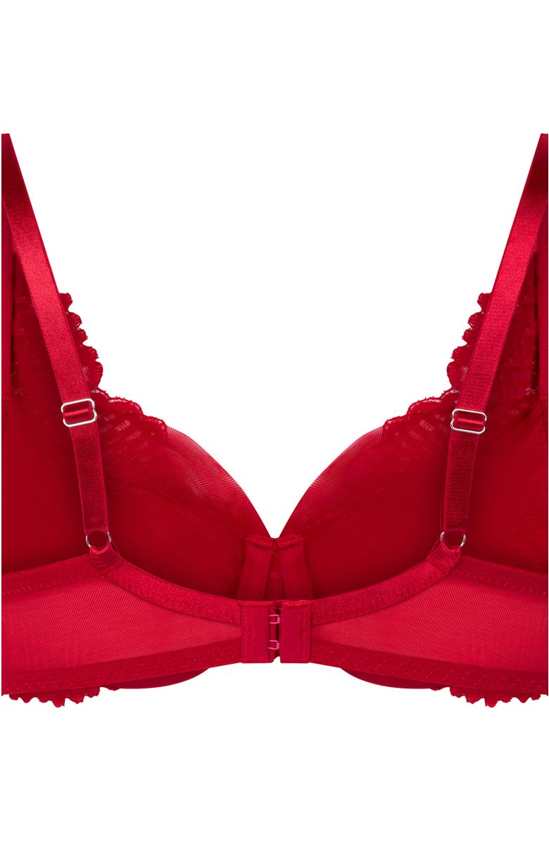 Hunkemöller Whitney Non-Padded Underwired Bra, Alternate, color, Red