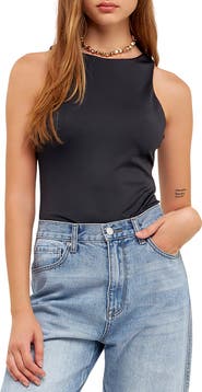 Grey Lab Solid Crewneck Bodysuit