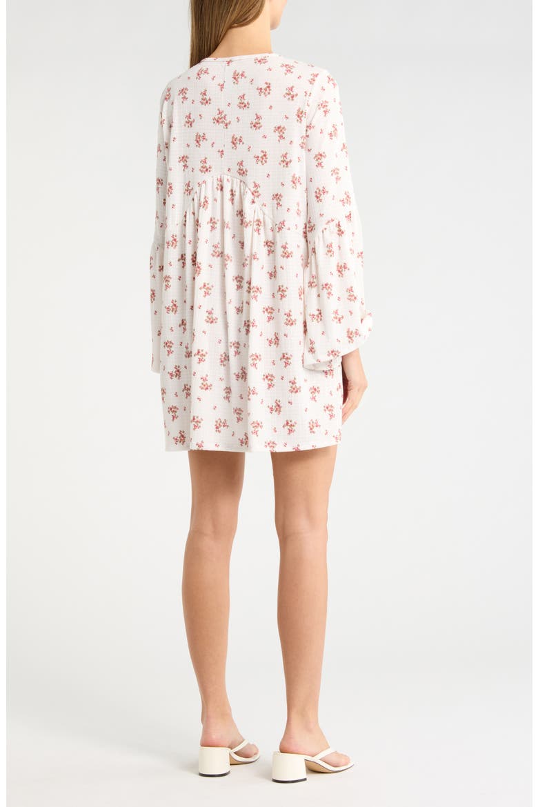 Bell Sleeve Swing Dress, Alternate, color, PRIMROSE PINK