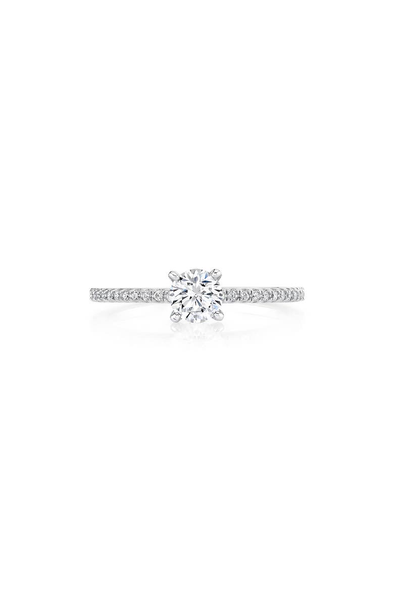 Cubic Zirconia Solitaire Ring, Alternate, color, PURE PLATINUM CLEAR CZ