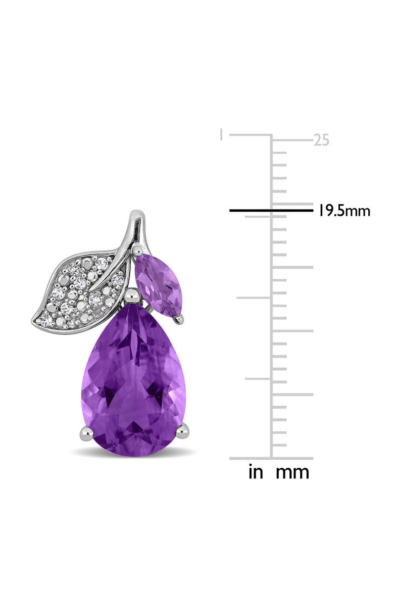 Rose de France & Amethyst Stud Earrings, Alternate, color, PURPLE