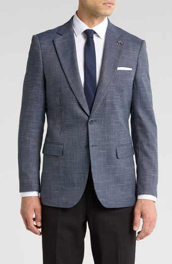Slim Fit Houndstooth Blazer