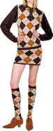 Anna Sui Argyle Knit Skirt