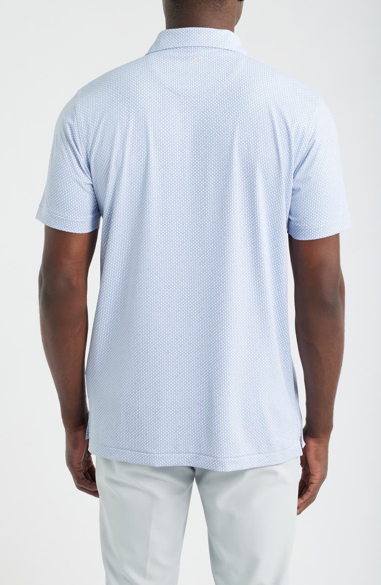 Peter Millar Microprint Performance Jersey Polo, Alternate, color, White