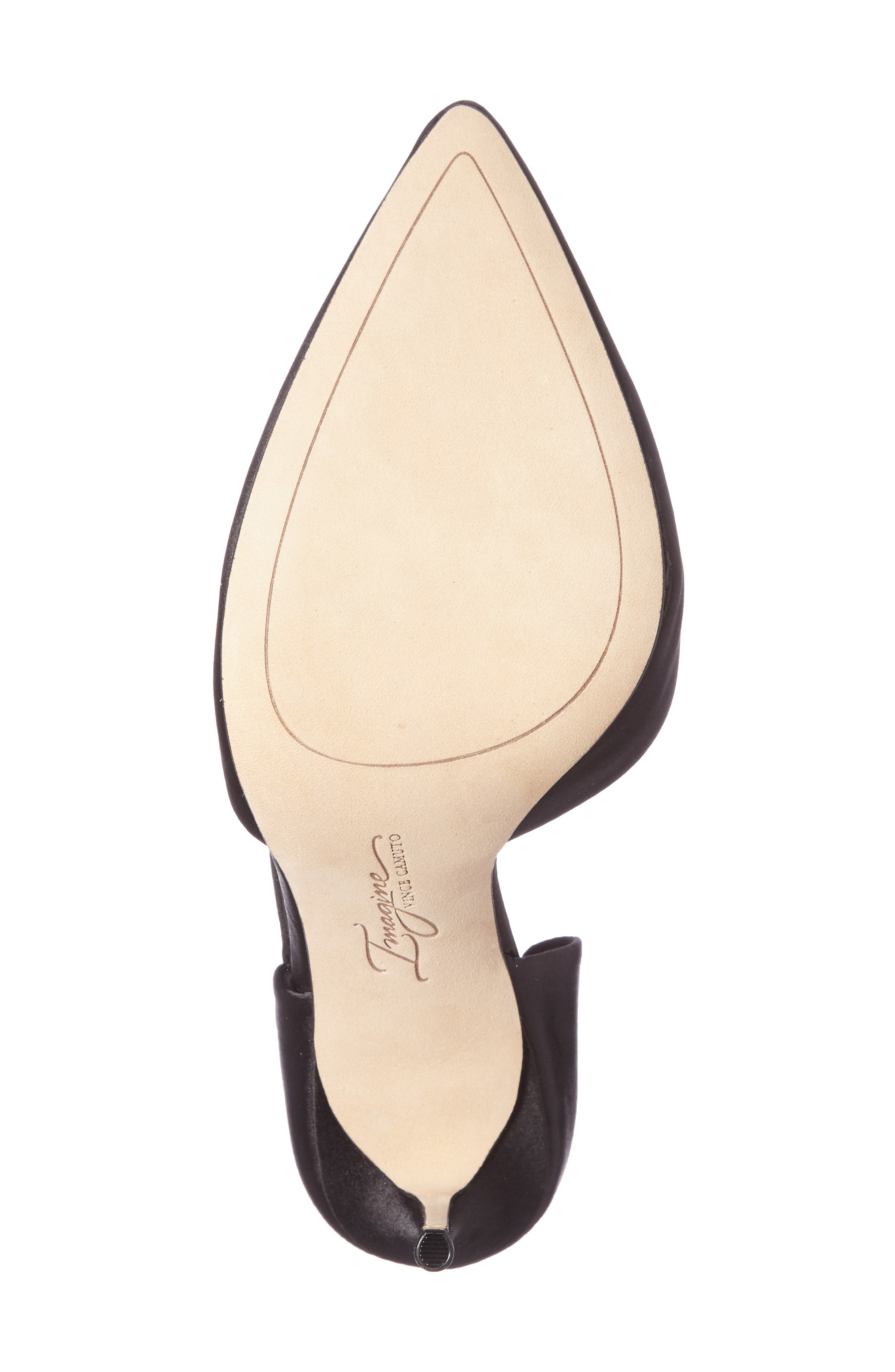 Oya Asymmetrical Pointy Toe Pump, Alternate, color, BLACK SATIN