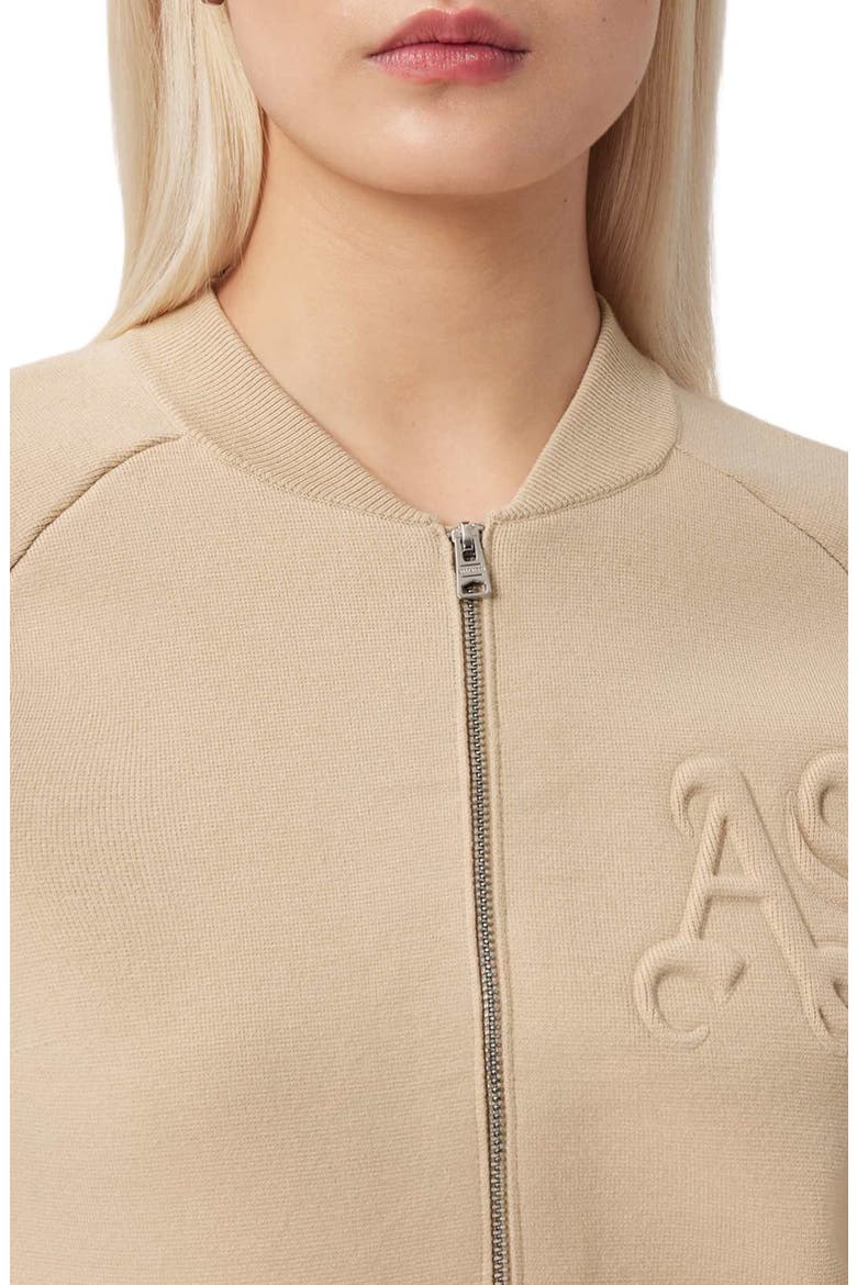 Sonny Bomber Cardigan, Alternate, color, PEBBLE WHITE