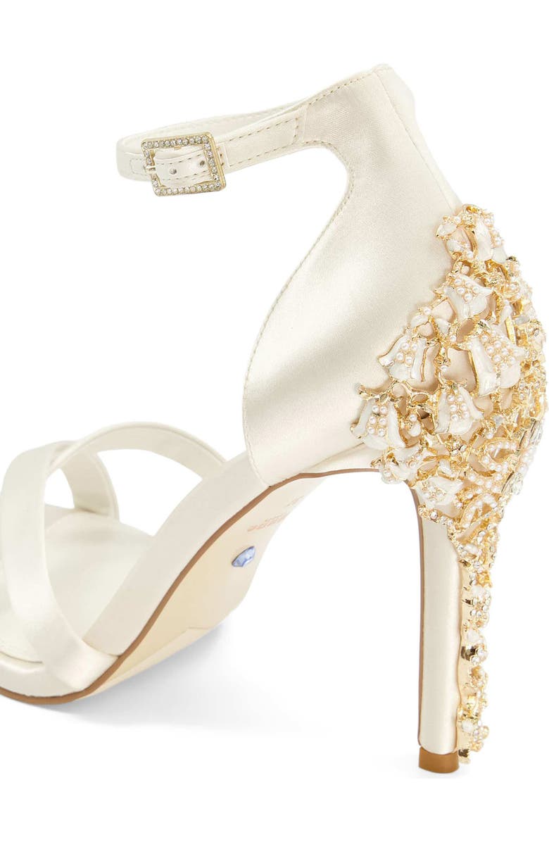 Dune London Marrys Sandal, Alternate, color, Ivory-Satin