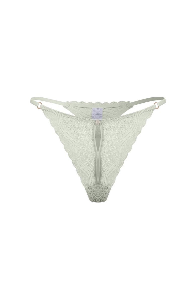 House Of Silk Neima Lace Low-cut Thong, Main, color, Mint
