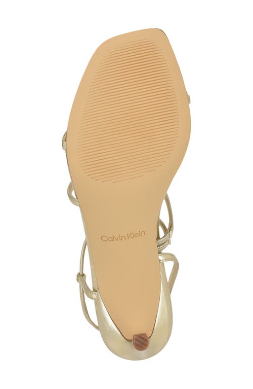 Calvin Klein Hadlee Sandal In Gold