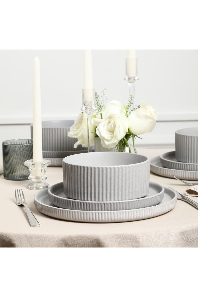 Haven Stoneware 4-Piece Bowl Set, Alternate, color, Grey