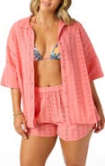 O'Neill Olivia Eyelet Cover-Up Shirt