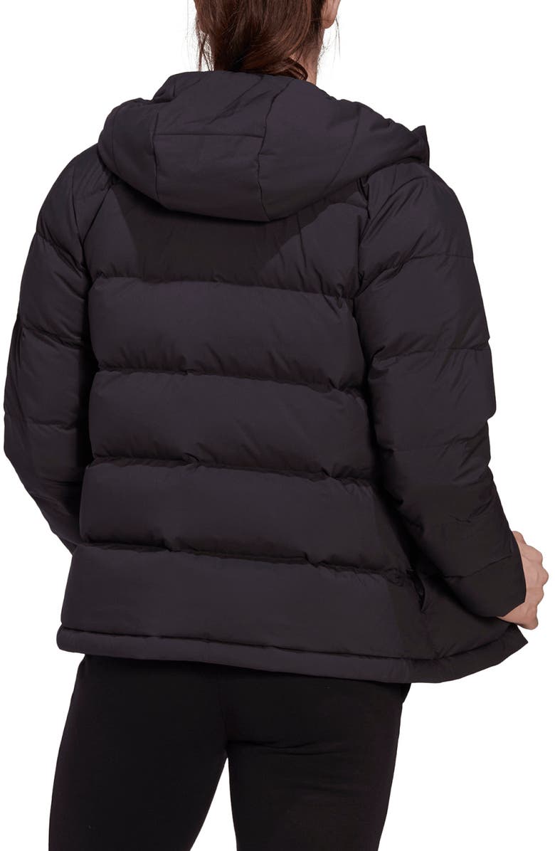 adidas Helionic Hooded 600 Fill Power Down Jacket, Alternate, color,