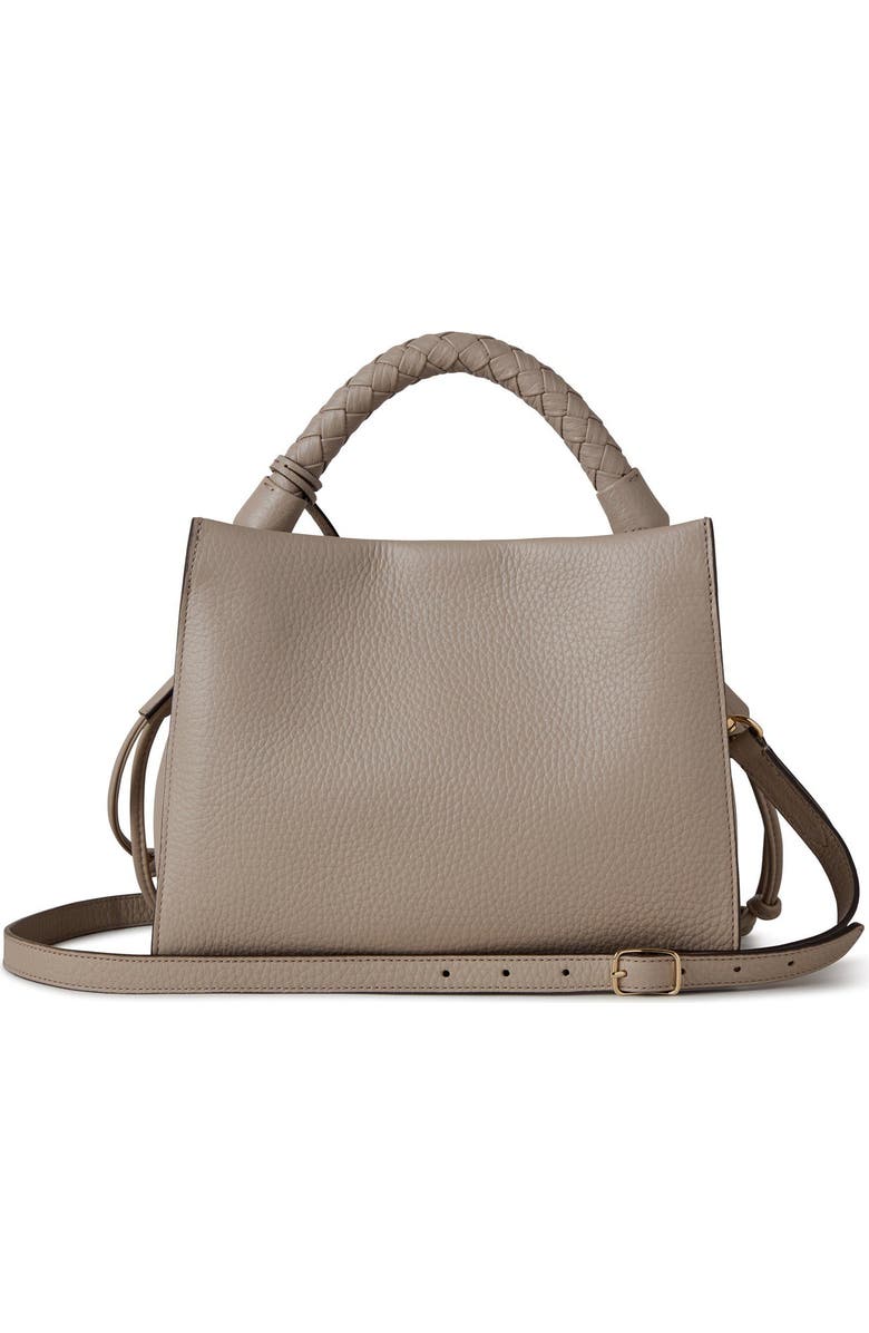 Mulberry Small Iris Leather Top Handle Bag, Alternate, color, Cashmere Taupe