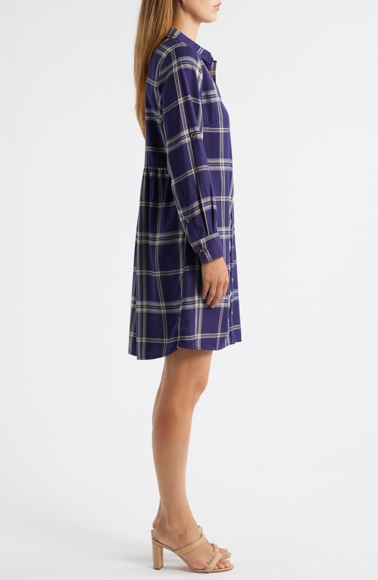 Hatley Cara Long Sleeve Shirtdress, Alternate, color, Navy