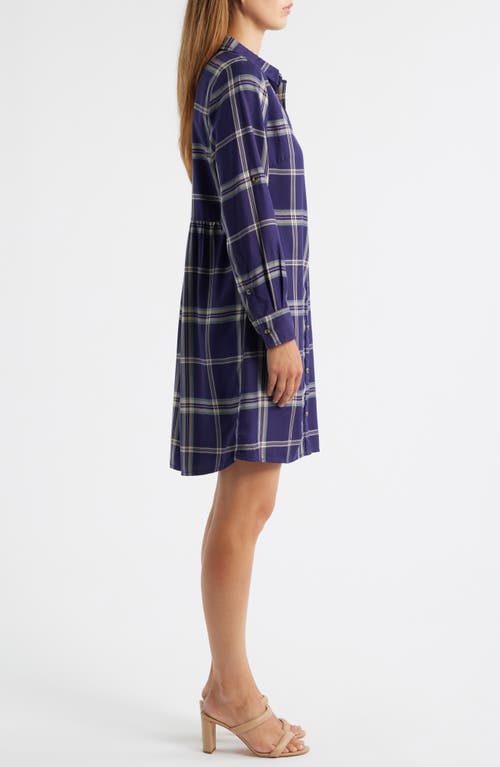 Hatley Cara Long Sleeve Shirtdress In Blue