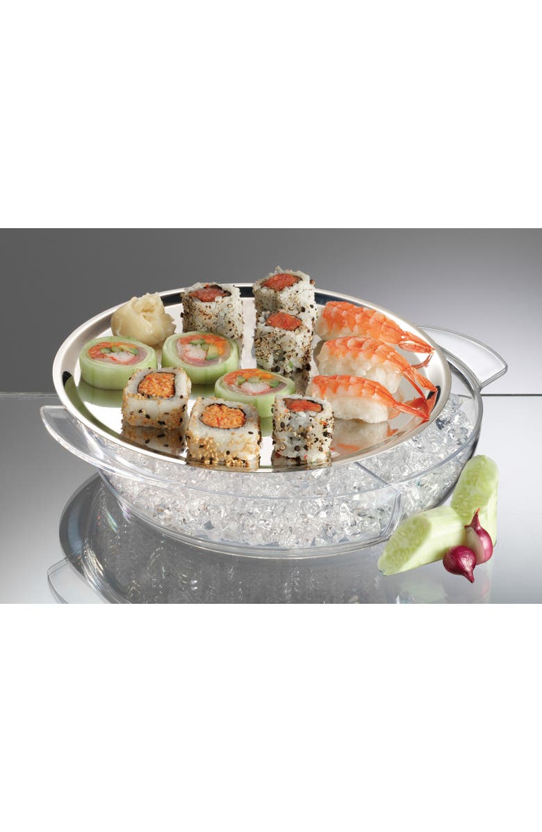 PRODYNE Iced Platter, 10-Inch, Alternate, color, Clear