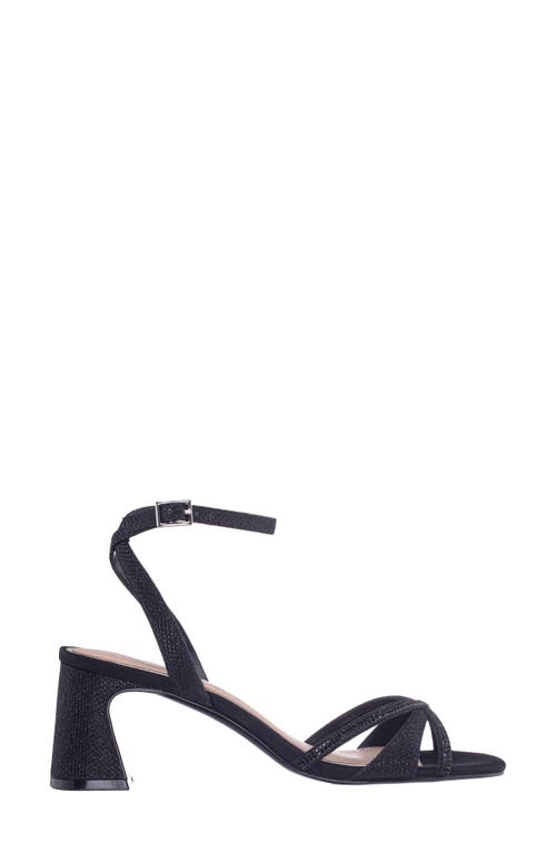 Nina Bracha Ankle Strap Sandal In Black