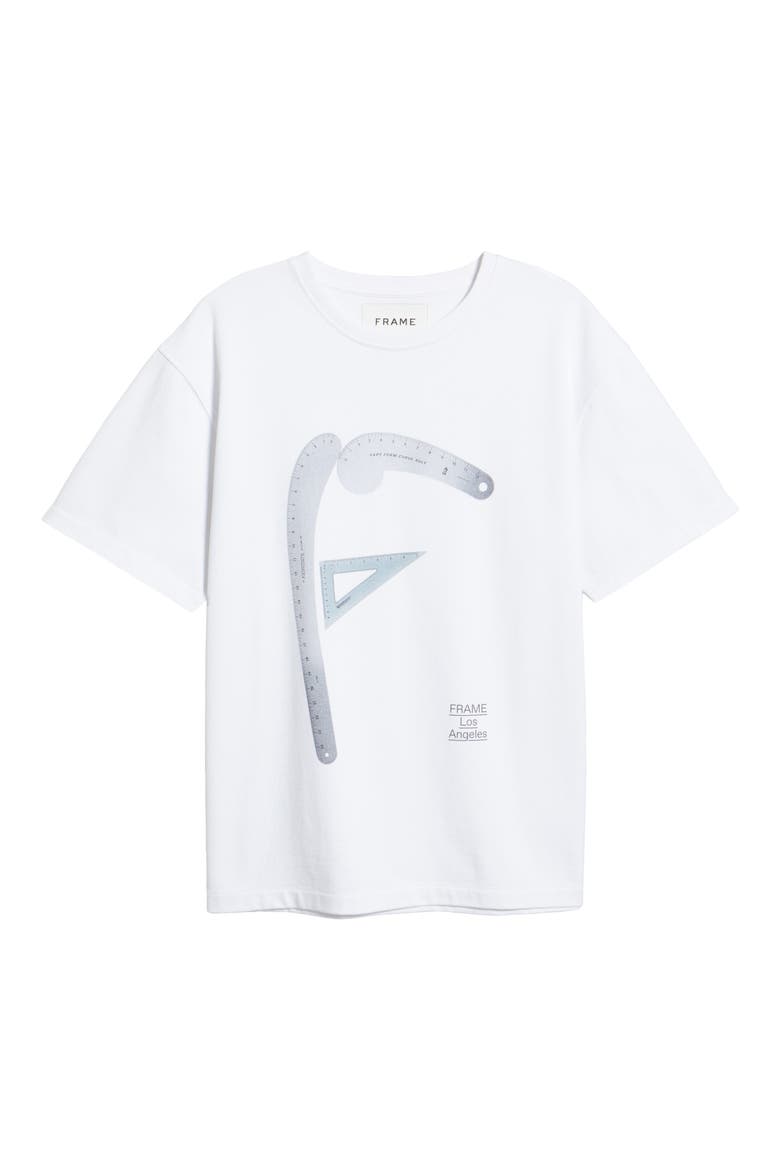 Monogram Cotton Graphic Tee, Alternate, color, BLANC