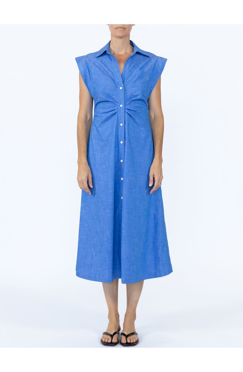 Callas Milano Miami Sleeveless shirtdress Dune, Alternate, color, Bright Indigo