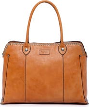 OLD TREND Soul Stud Leather Satchel Bag