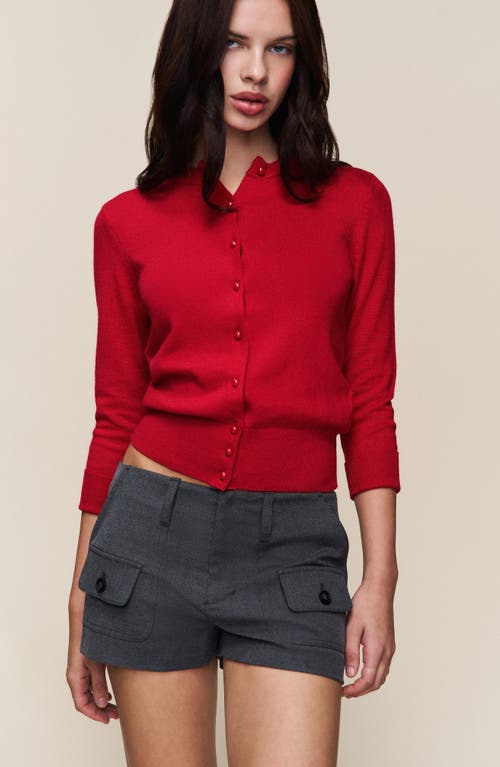 Guizio Penelope Patch Pocket Shorts In Gray