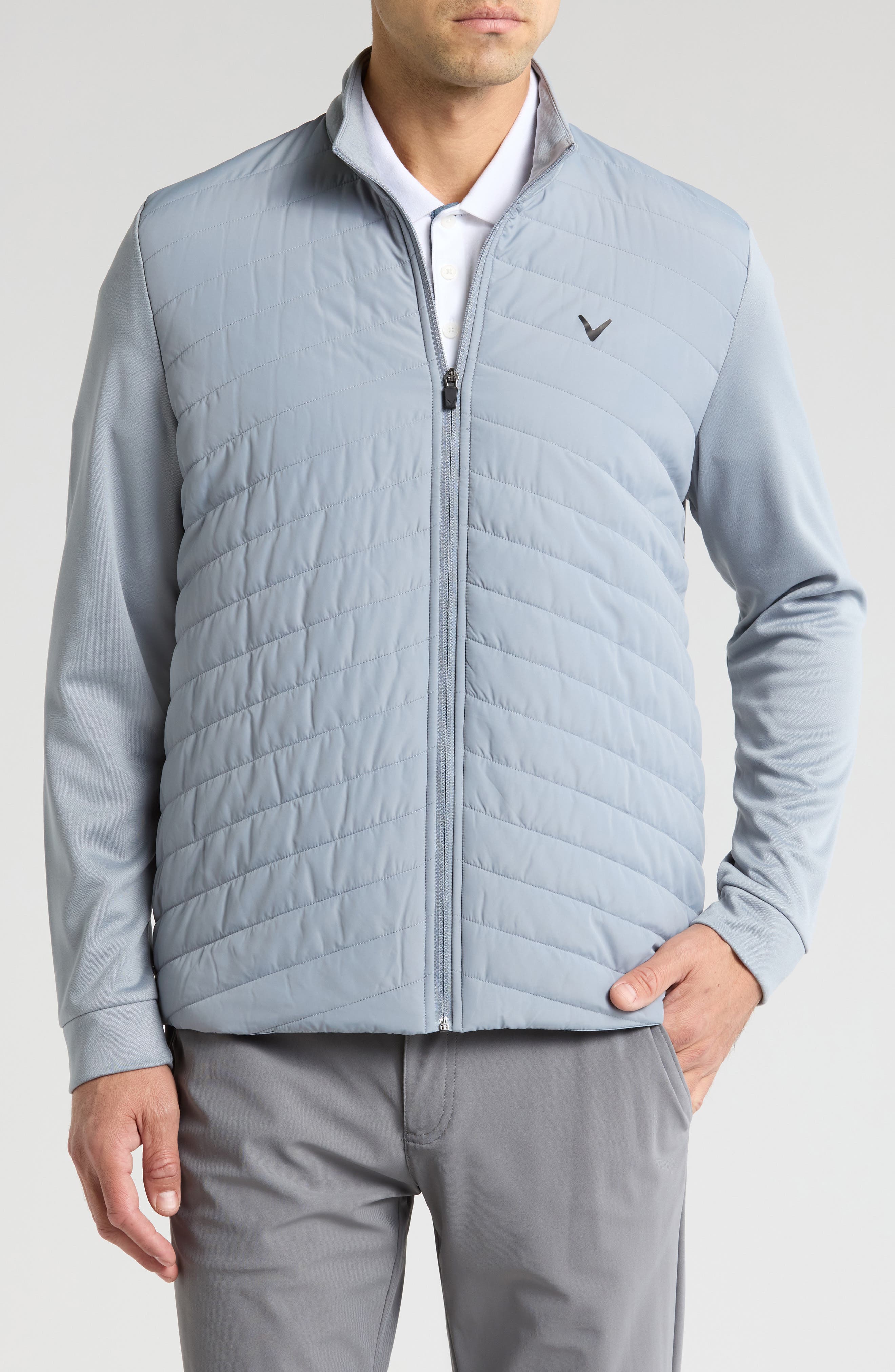 Callaway Golf® Chevron Quilted Zip Jacket