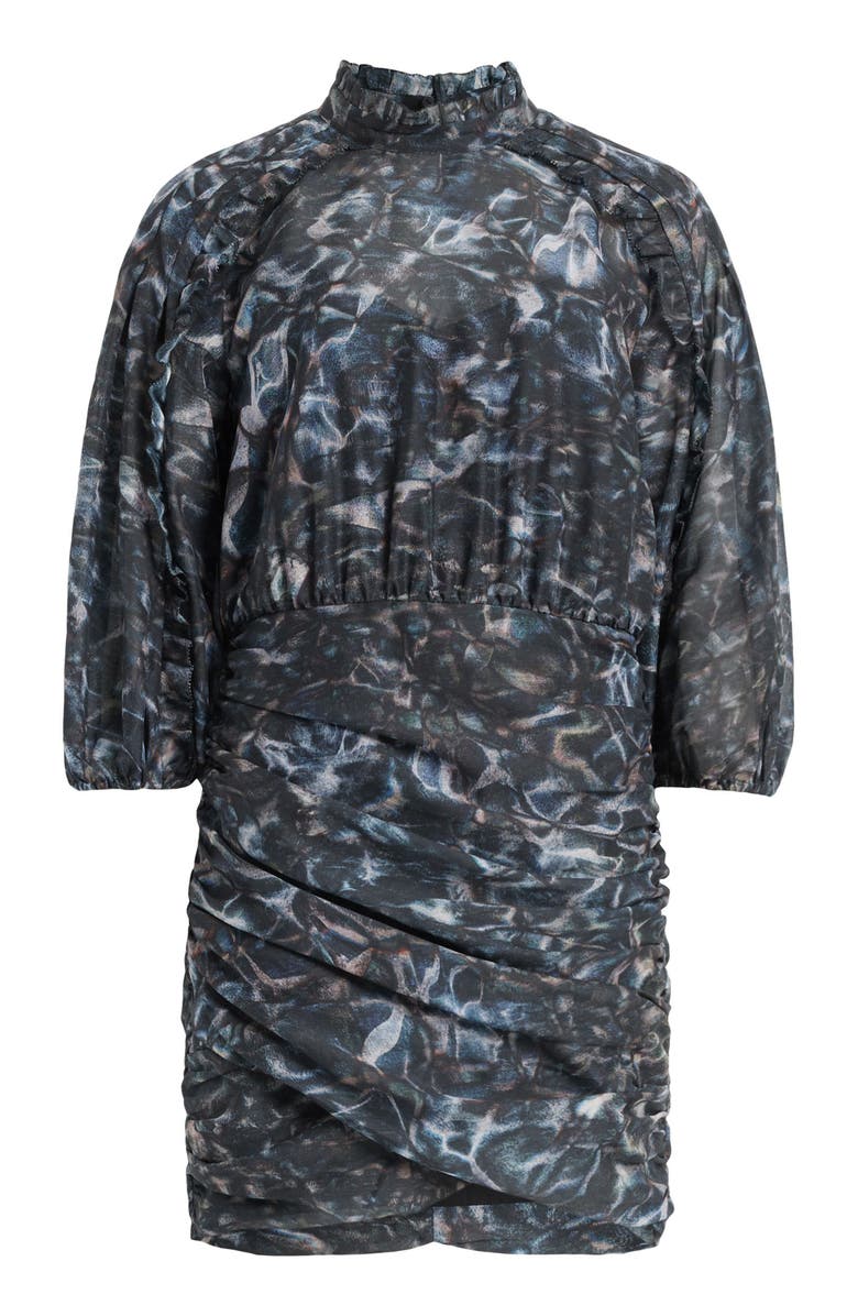 AllSaints Harlee Caladesi Abstract Print Long Sleeve Dress, Alternate, color, 