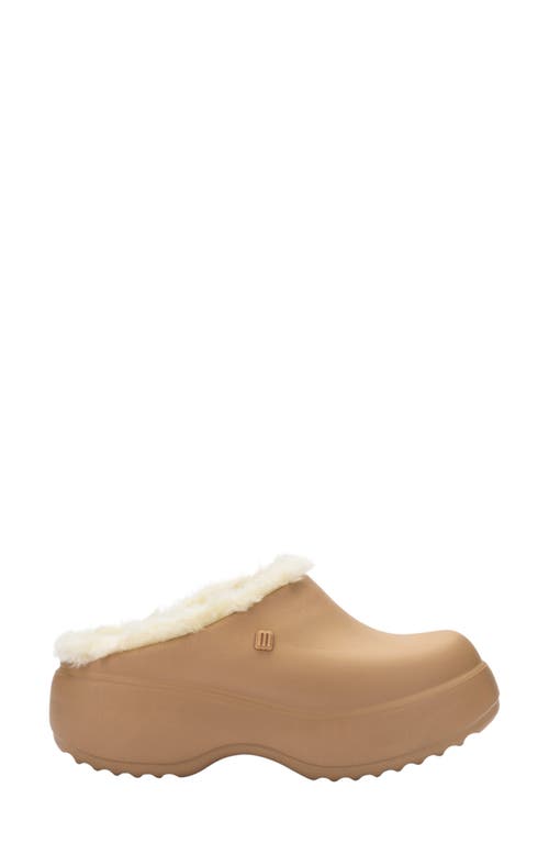 MELISSA MELISSA FREE FLUFFY FAUX FUR LINED CLOG