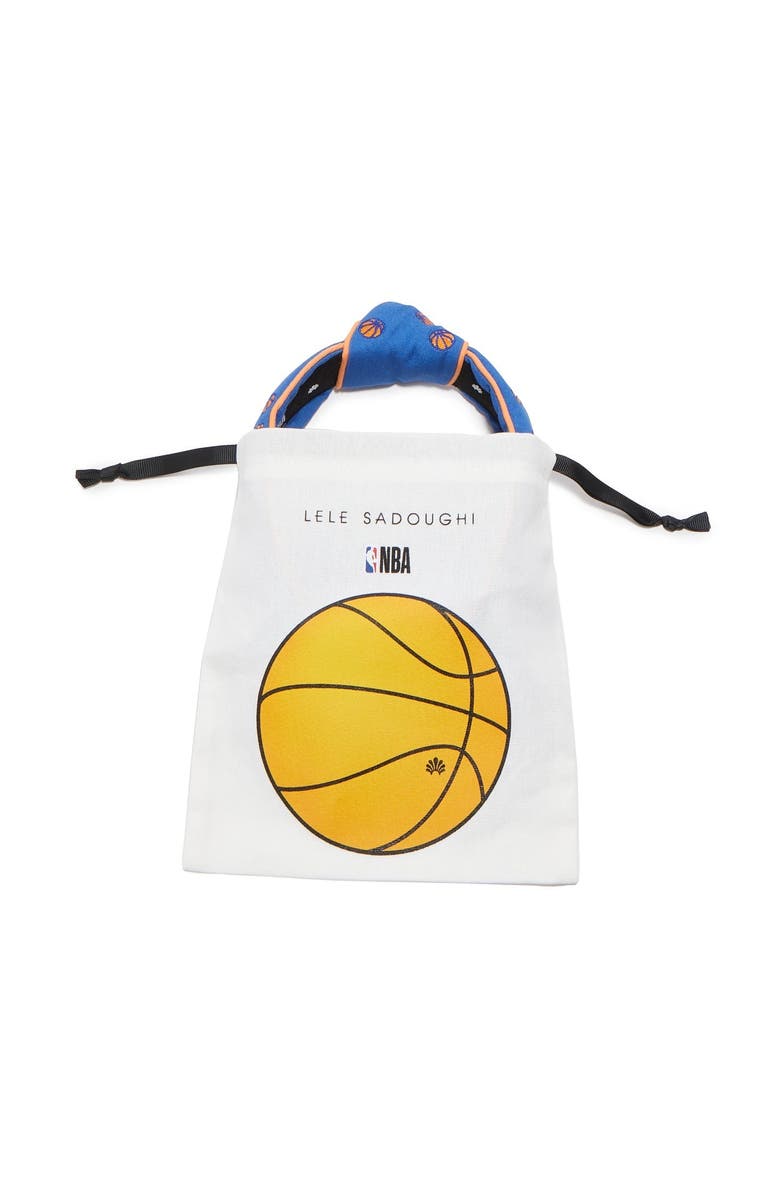 Lele Sadoughi NBA Embroidered Headband, Alternate, color, 