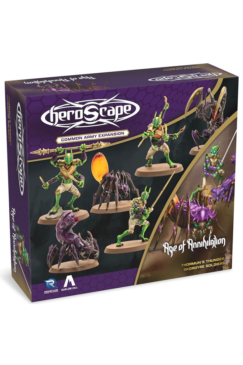 Heroscape - 6 Unpainted Assembled Hero Miniatures, Main, color, Multicolored