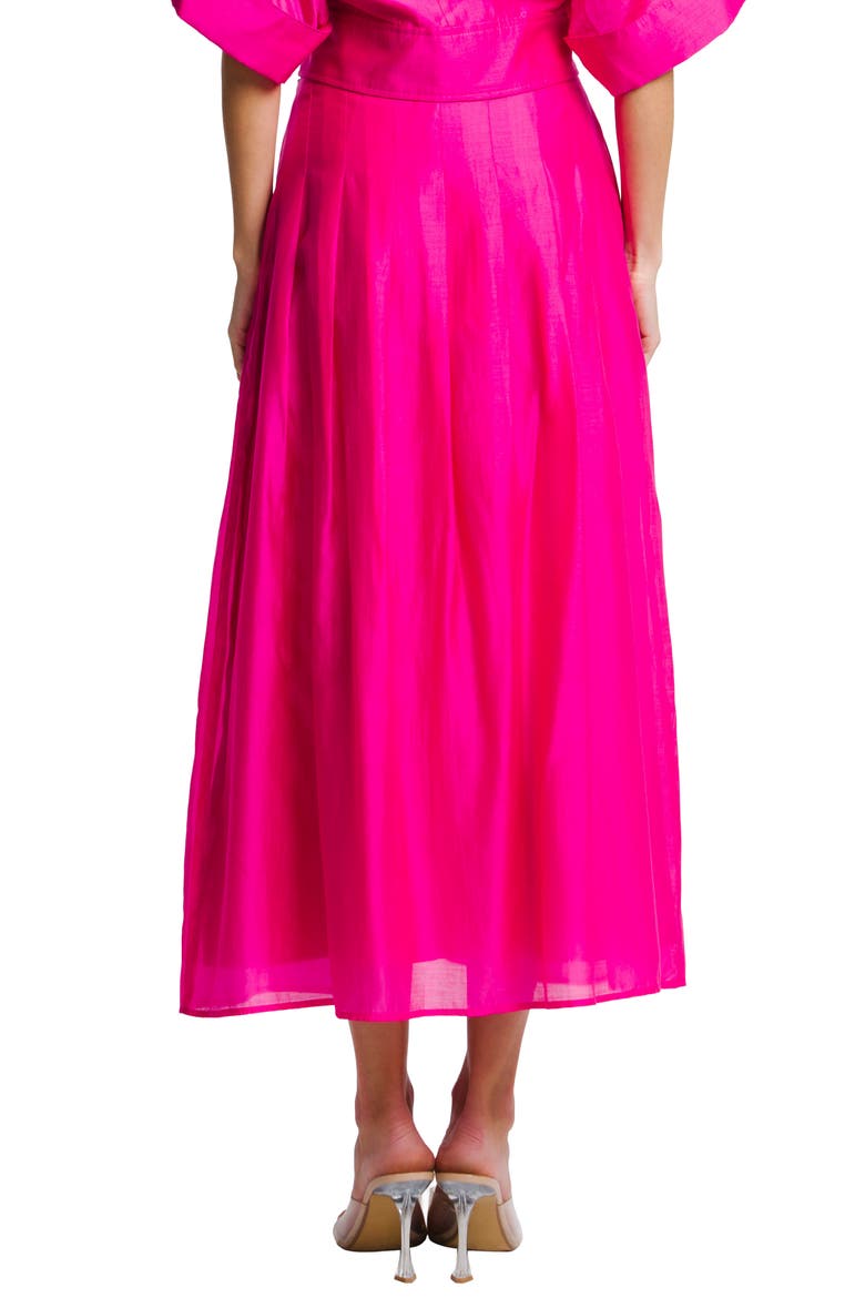 Pheona A-Line Midi Skirt, Alternate, color, PINK
