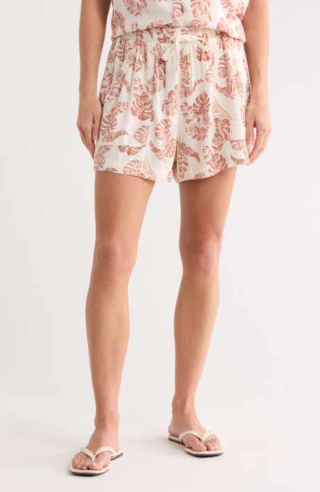 Splendid Marseille Linen Blend Drawstring Shorts