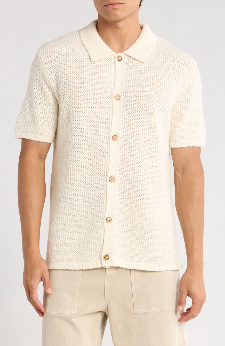 TRUTH Open Stitch Button-Up Shirt, Main, color, 