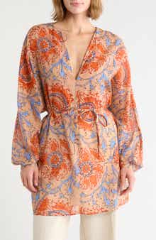 Print V-Neck Tunic