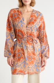 Longchamp Print V-Neck Tunic