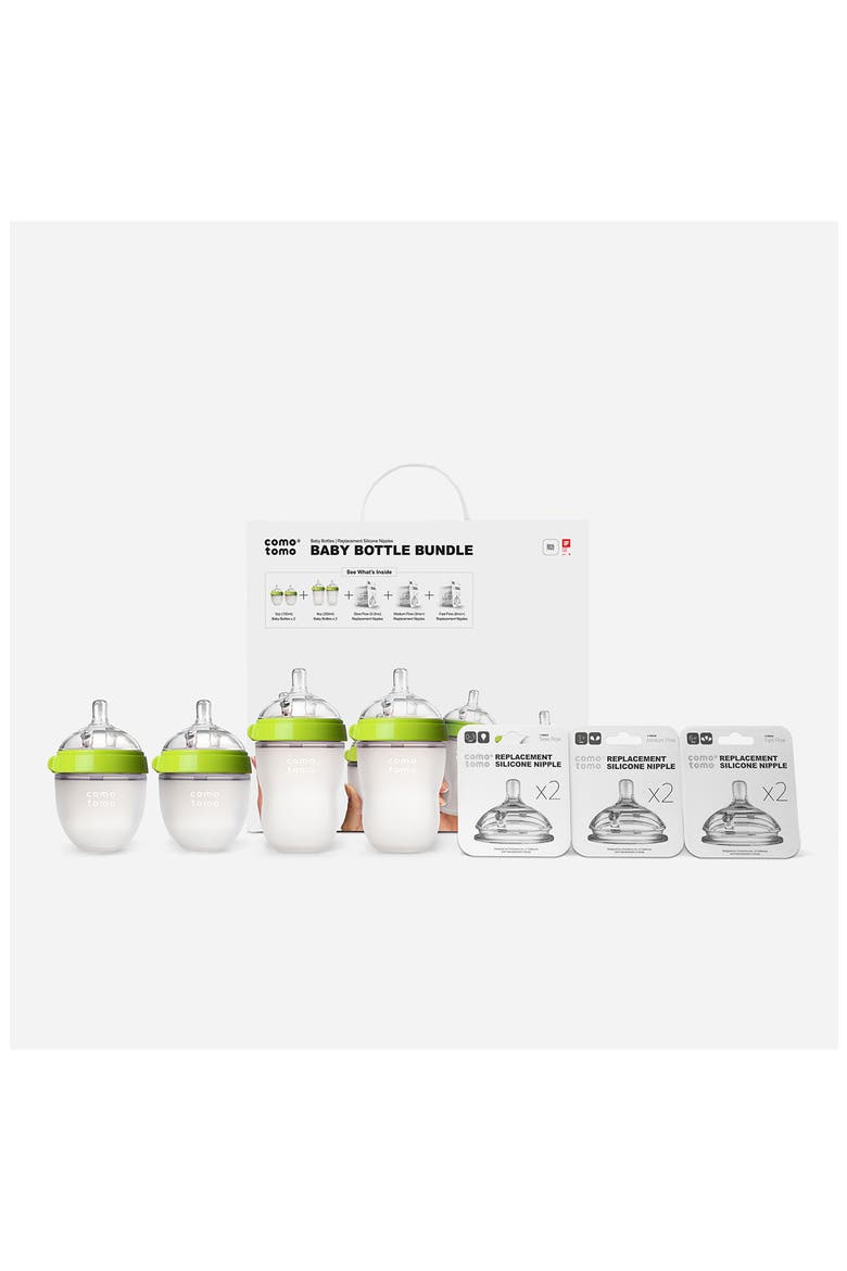Baby Bottle Bundle, Alternate, color, GREEN