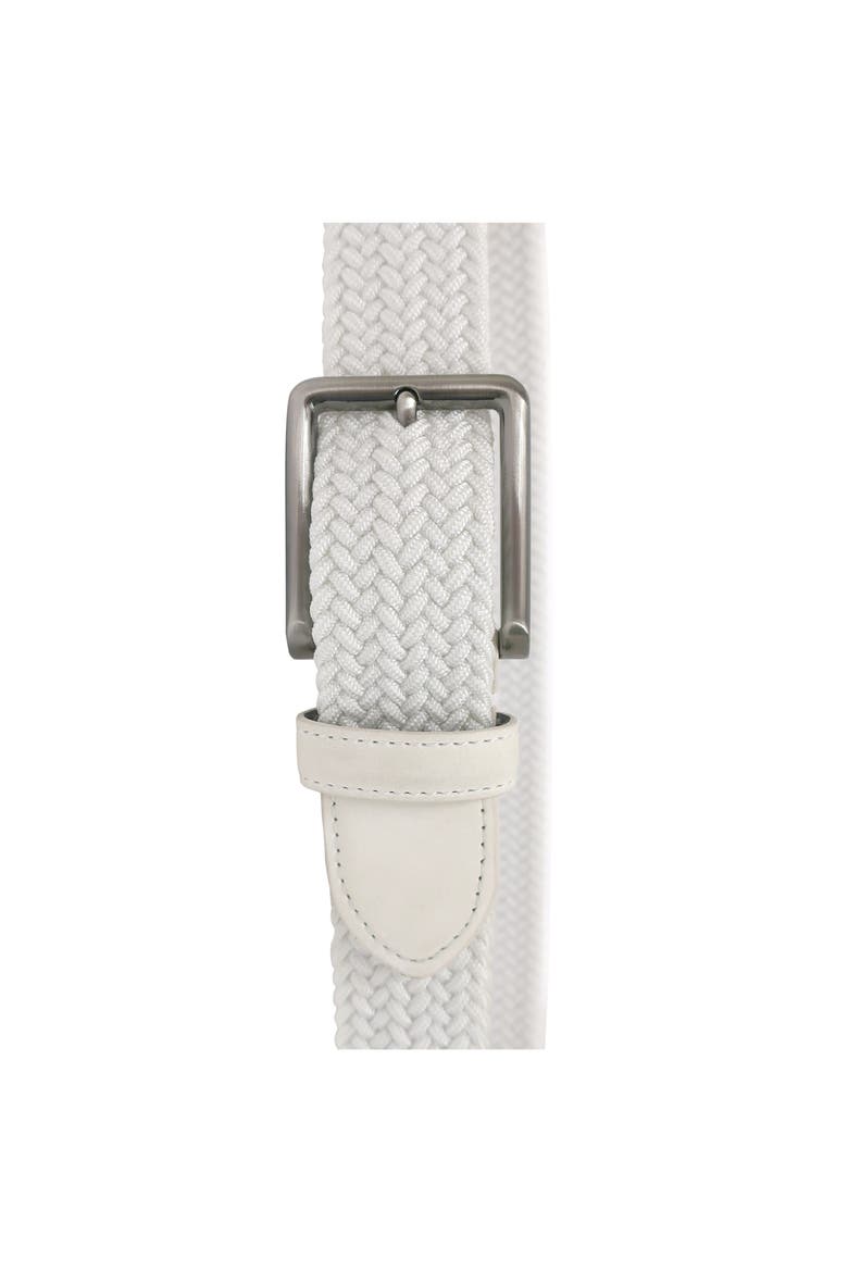 Golf Woven Stretch Belt, Alternate, color, White