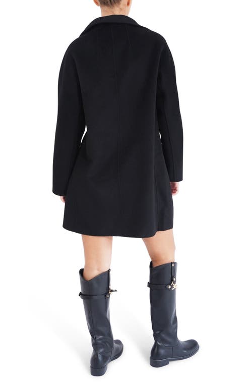 Belle & Bloom Come On Over Trimmed Coat In Black