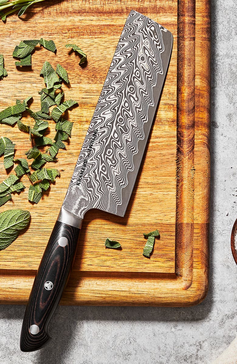 ZWILLING Bob Kramer Euroline Damascus Collection 6.5-inch Nakiri Knife, Alternate, color, Stainless Steel