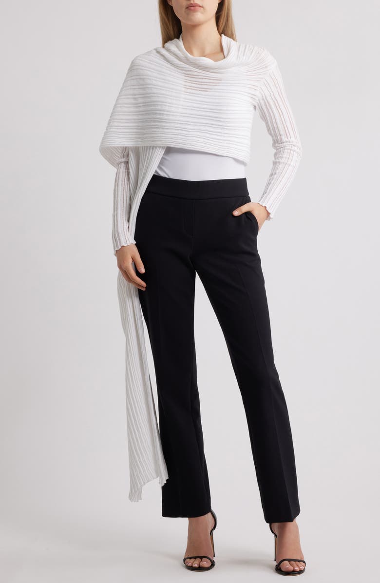 Anne Klein Open Stitch Wrap Cardigan, Main, color, 