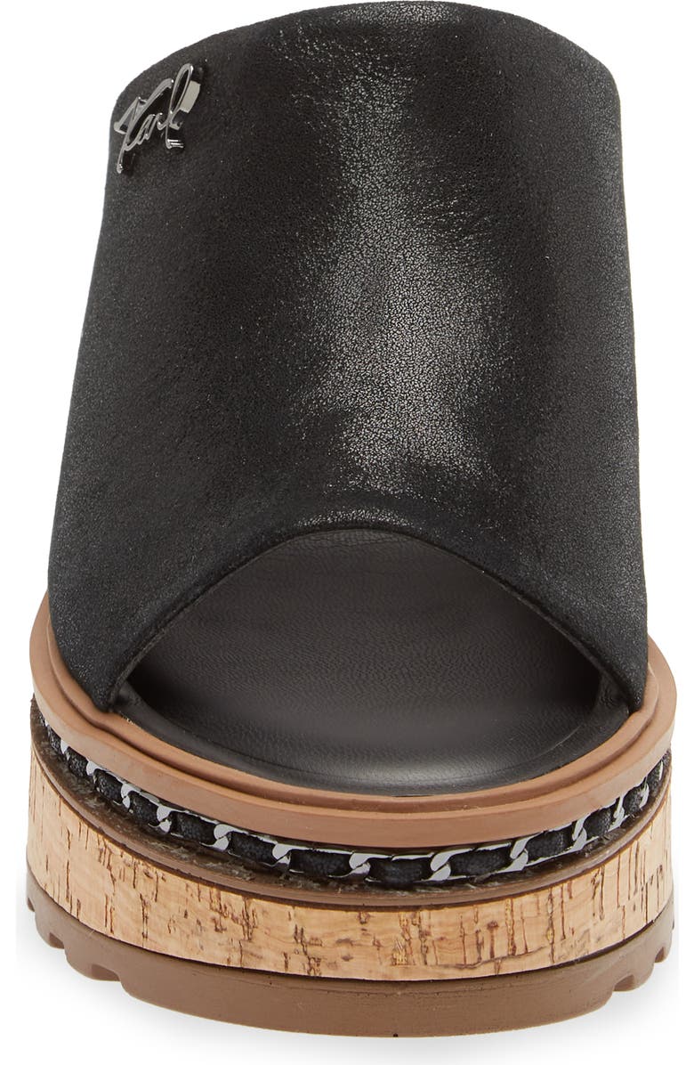 KARL LAGERFELD PARIS Clarina Platform Sandal, Alternate, color,