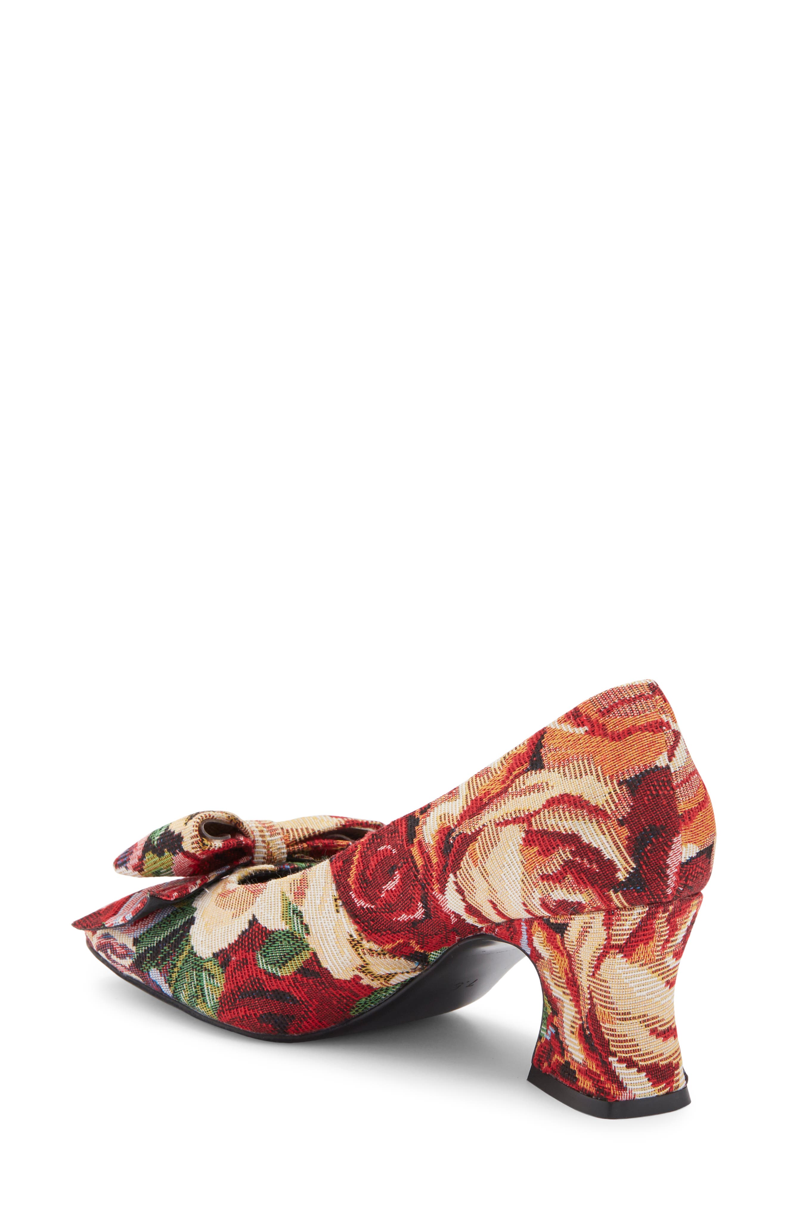 Jeffrey Campbell Anneliese Bow Pump, Alternate, color, Rose Tapestry