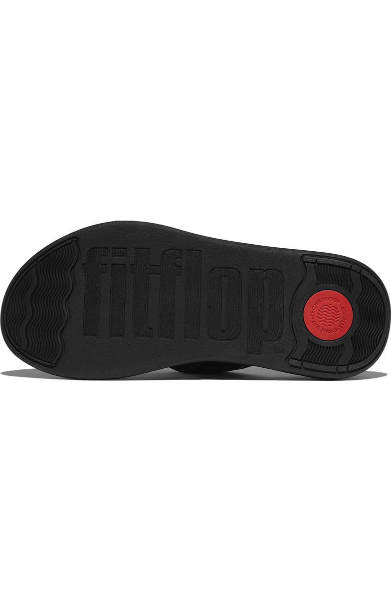 FitFlop F-Mode Go Adj Flatfo Toe-Post, Alternate, color, All Black